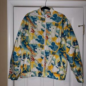 Disney Cruise Line Mickey and Minnie Mouse windbreaker jacket women size large